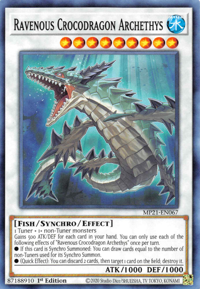 Ravenous Crocodragon Archethys [MP21-EN067] Common 