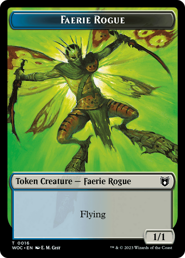 Faerie Rogue // Copy (0016) Double-Sided Token [Wilds of Eldraine Commander Tokens] 