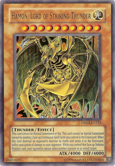 Hamon, Lord of Striking Thunder [DR04-EN122] Ultra Rare 