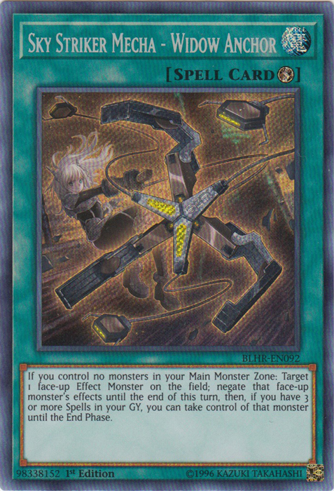 Sky Striker Mecha - Widow Anchor [BLHR-EN092] Secret Rare 
