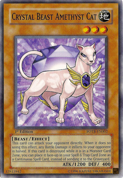 Crystal Beast Amethyst Cat [FOTB-EN002] Common 