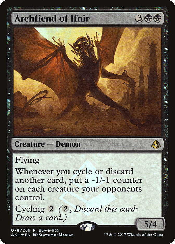 Archfiend of Ifnir (Buy-A-Box) [Amonkhet Promos] 