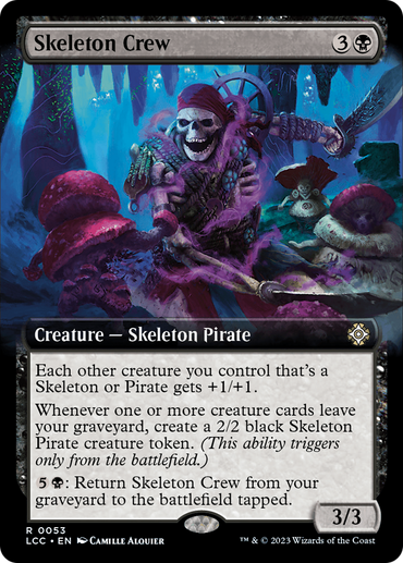 Skeleton Crew (Extended Art) [The Lost Caverns of Ixalan Commander] 