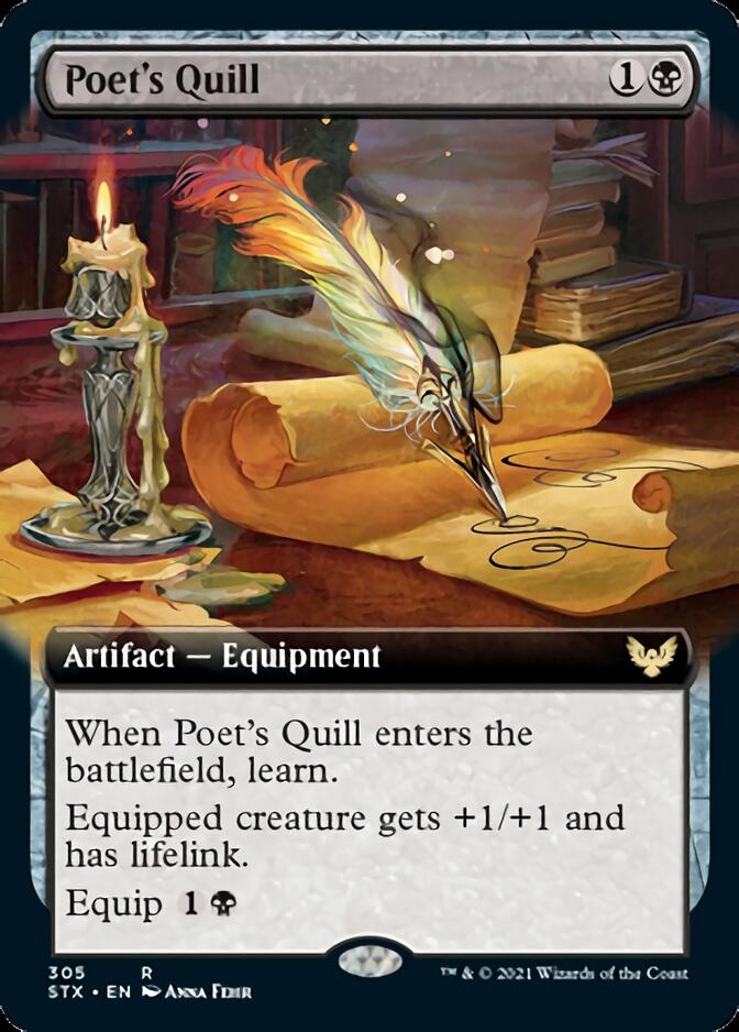 Poet's Quill (Extended Art) [Strixhaven: School of Mages] 