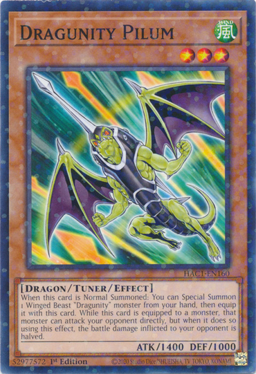 Dragunity Pilum (Duel Terminal) [HAC1-EN160] Common 