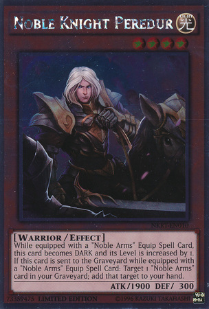 Noble Knight Peredur [NKRT-EN010] Platinum Rare 