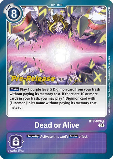 Dead or Alive [BT7-109] [Next Adventure Pre-Release Cards] 