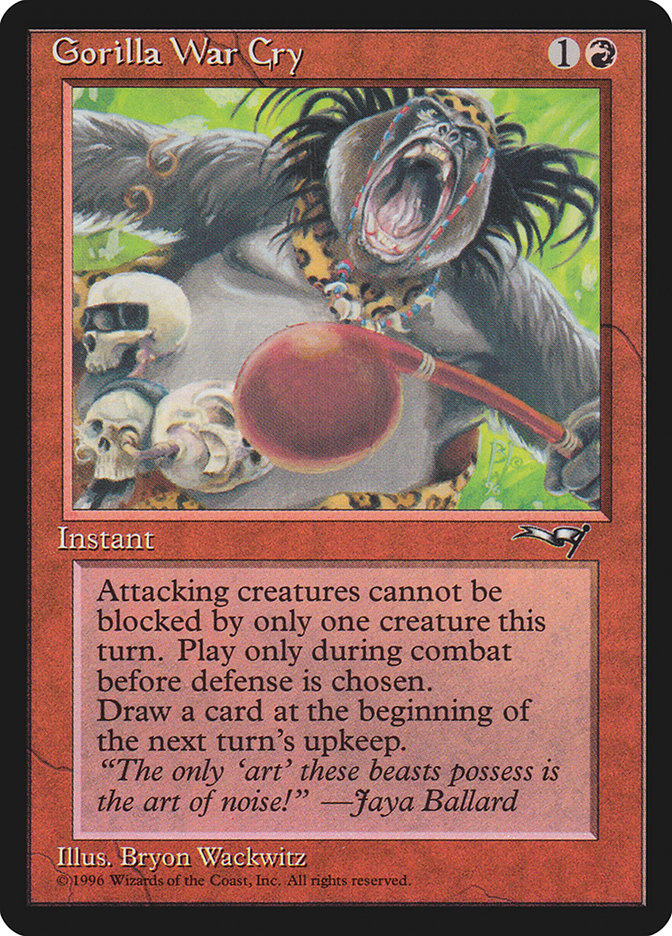 Gorilla War Cry (Red Rattle Drum) [Alliances] 