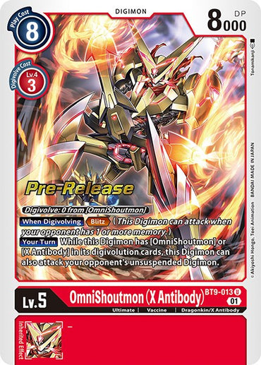 OmniShoutmon (X Antibody) [BT9-013] [X Record Pre-Release Promos] 