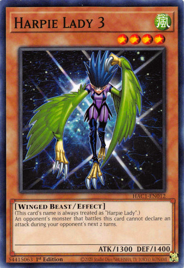 Harpie Lady 3 [HAC1-EN012] Common 