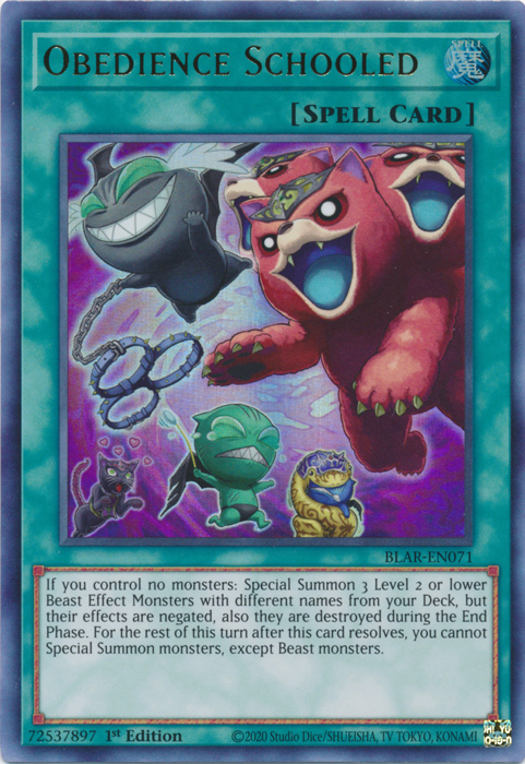 Obedience Schooled [BLAR-EN071] Ultra Rare 