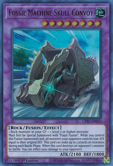 Fossil Machine Skull Convoy [GFP2-EN019] Ultra Rare 