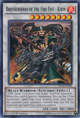 Brotherhood of the Fire Fist - Kirin [MP14-EN094] Rare 