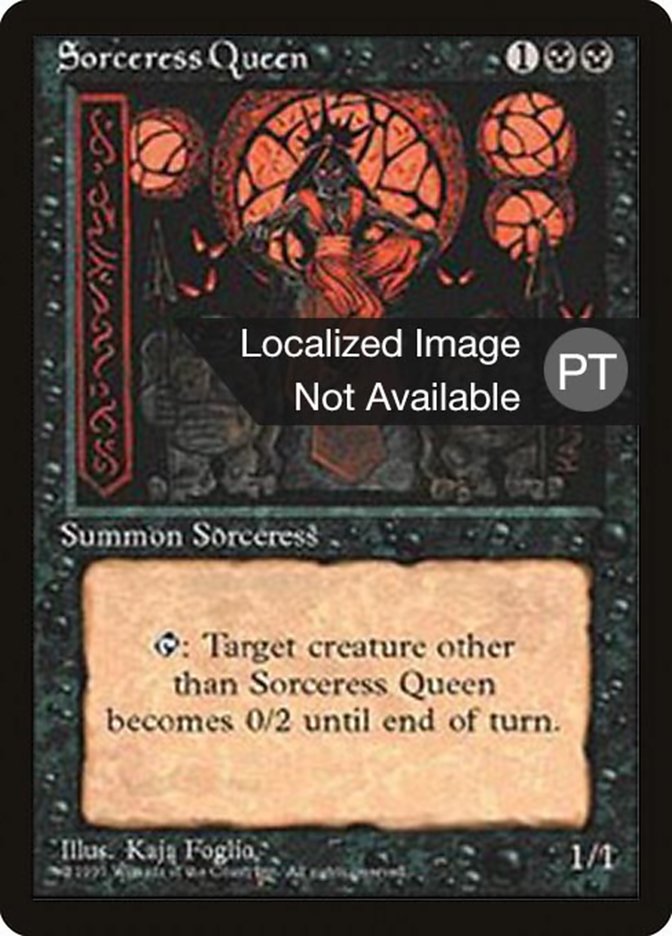 Sorceress Queen [Fourth Edition (Foreign Black Border)] 