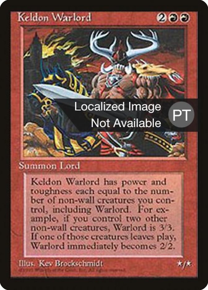 Keldon Warlord [Fourth Edition (Foreign Black Border)] 