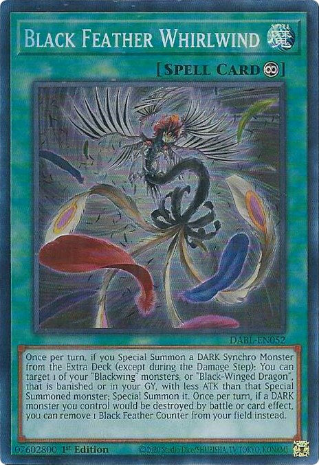 Black Feather Whirlwind [DABL-EN052] Super Rare 