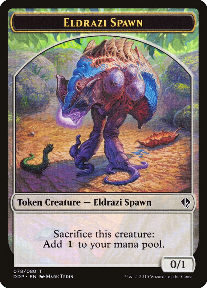 Eldrazi Spawn Token (078/080) [Duel Decks: Zendikar vs. Eldrazi] 