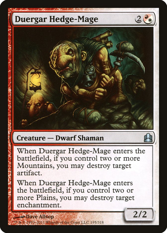 Duergar Hedge-Mage [Commander 2011] 