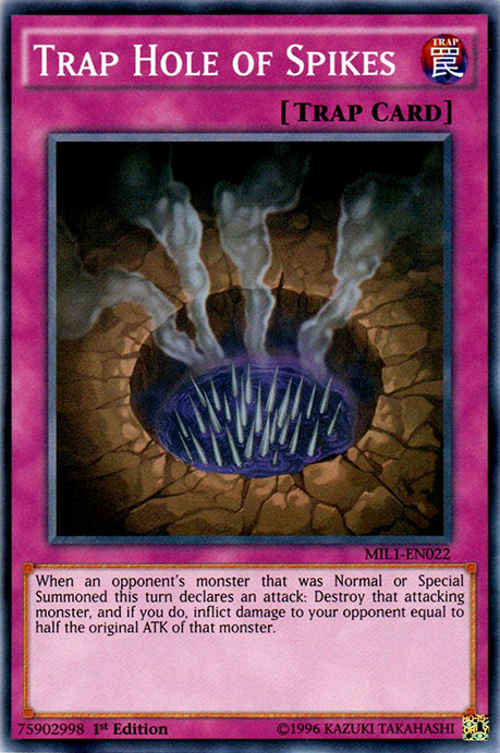 Trap Hole of Spikes [MIL1-EN022] Super Rare 