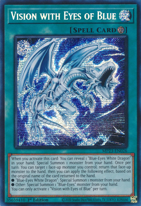 Vision with Eyes of Blue [MP23-EN026] Prismatic Secret Rare 