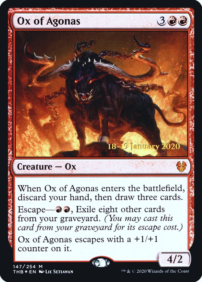 Ox of Agonas [Theros Beyond Death Prerelease Promos] 