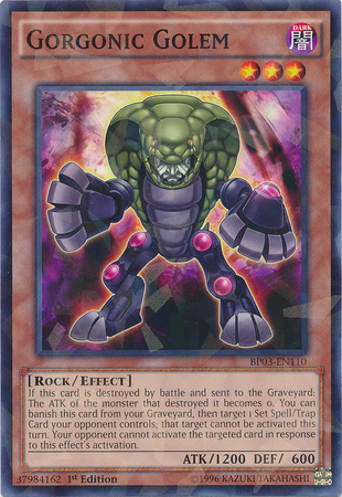 Gorgonic Golem [BP03-EN110] Shatterfoil Rare 