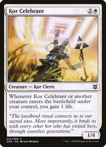 Kor Celebrant [Zendikar Rising] 