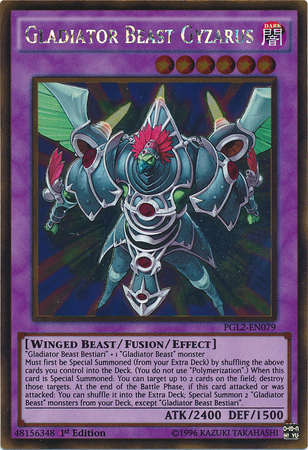 Gladiator Beast Gyzarus [PGL2-EN079] Gold Rare 