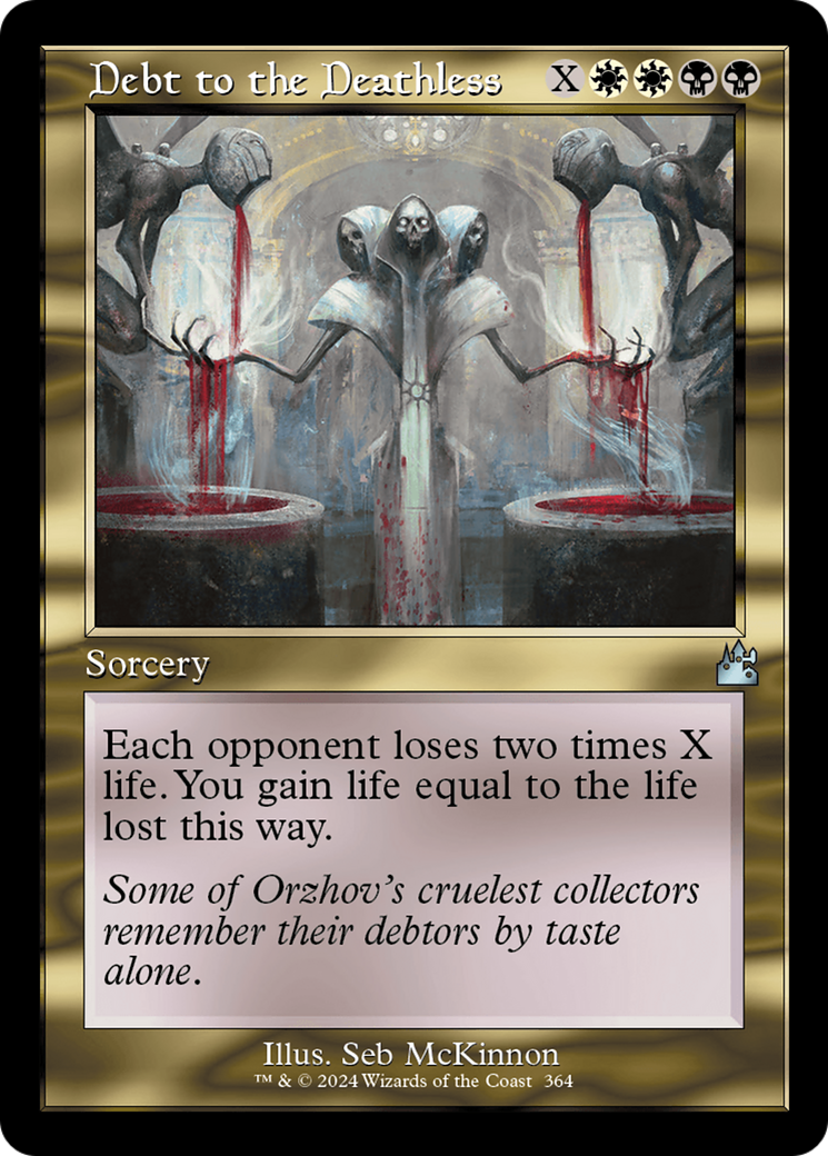 Debt to the Deathless (Retro Frame) [Ravnica Remastered] 