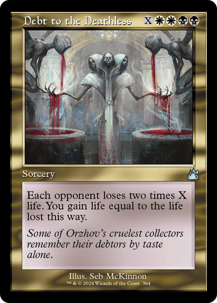 Debt to the Deathless (Retro Frame) [Ravnica Remastered] 