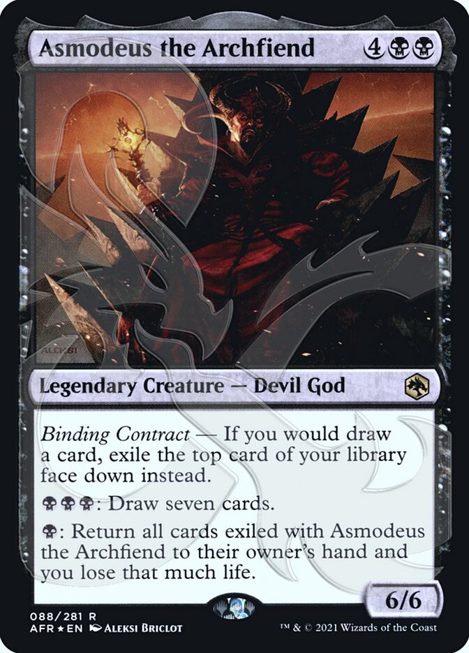 Asmodeus the Archfiend (Ampersand Promo) [Dungeons & Dragons: Adventures in the Forgotten Realms Promos] 