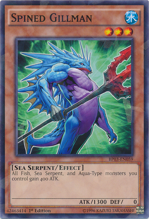 Spined Gillman [BP03-EN059] Shatterfoil Rare 