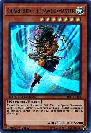 Gearfried the Swordmaster [SBSC-EN009] Ultra Rare 