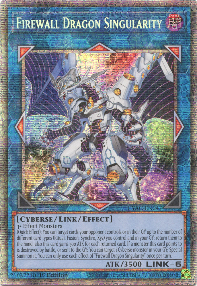 Firewall Dragon Singularity [CYAC-EN047] Starlight Rare 