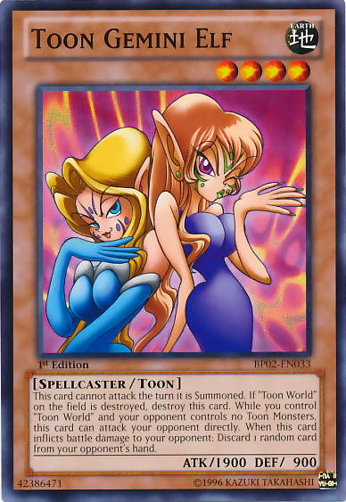 Toon Gemini Elf [BP02-EN033] Mosaic Rare 