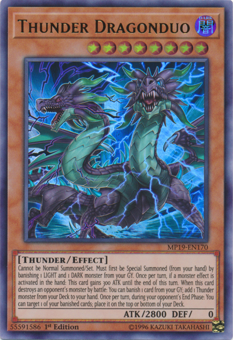 Thunder Dragonduo [MP19-EN170] Ultra Rare 