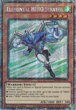 Elemental HERO Stratos [BODE-EN100] Starlight Rare 