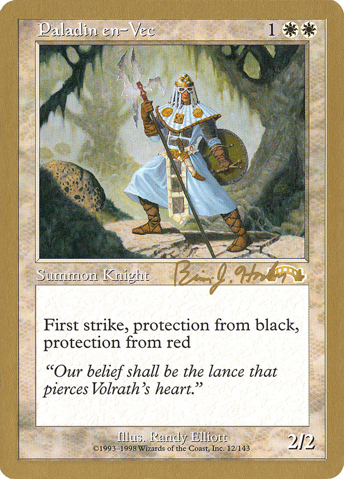 Paladin en-Vec (Brian Hacker) [World Championship Decks 1998] 