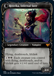 Henrika Domnathi // Henrika, Infernal Seer (Showcase Fang Frame) [Innistrad: Crimson Vow] 