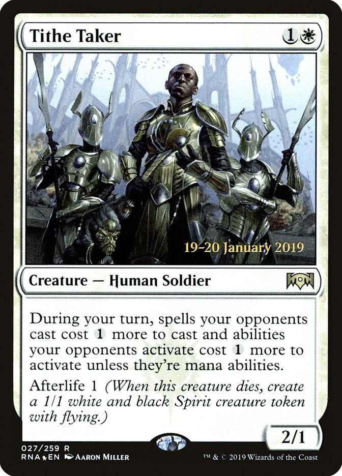 Tithe Taker [Ravnica Allegiance Prerelease Promos] 