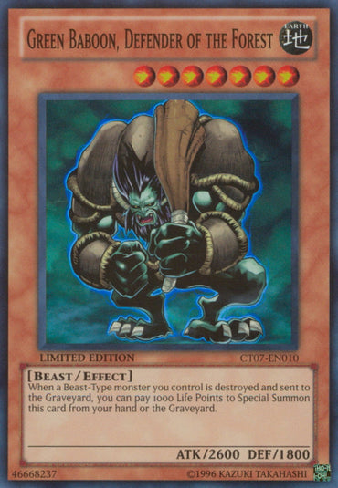 Green Baboon, Defender of the Forest [CT07-EN010] Super Rare 