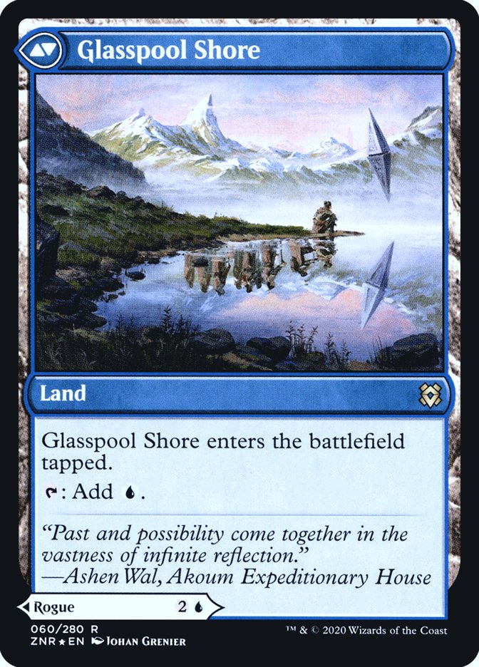 Glasspool Mimic // Glasspool Shore [Zendikar Rising Prerelease Promos] 