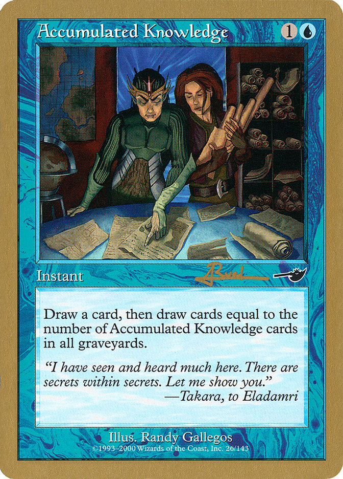 Accumulated Knowledge (Antoine Ruel) [World Championship Decks 2001] 