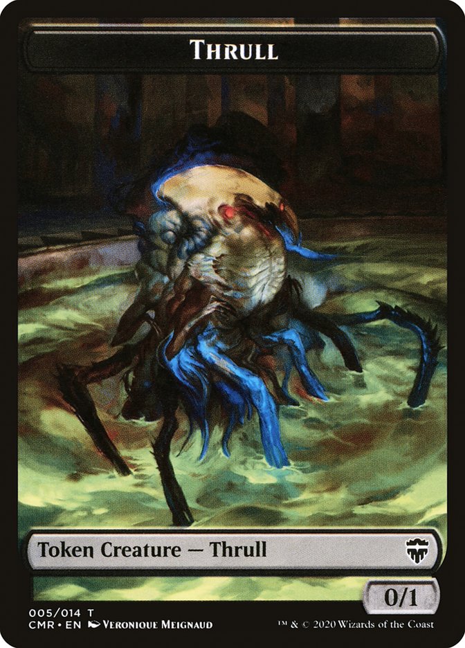 Thrull // Treasure Double-Sided Token [Commander Legends Tokens] 