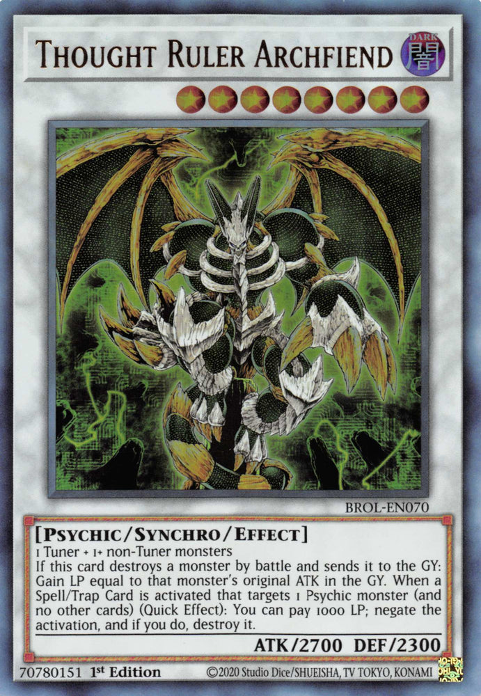 Thought Ruler Archfiend [BROL-EN070] Ultra Rare 
