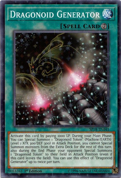 Dragonoid Generator [SP18-EN041] Starfoil Rare 
