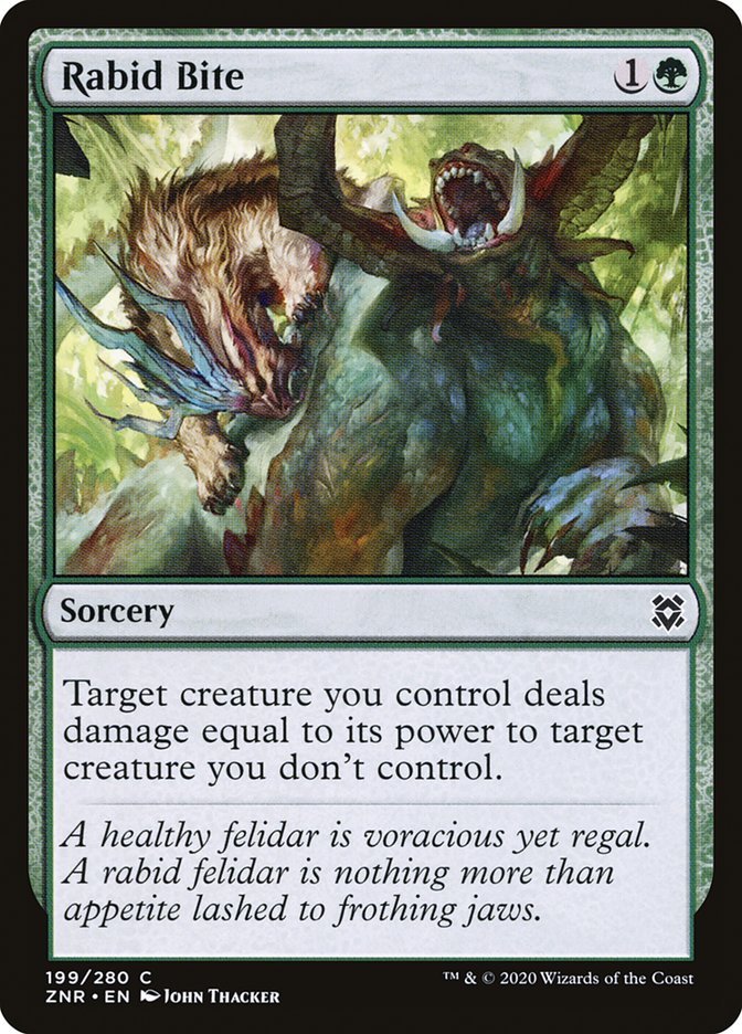 Rabid Bite [Zendikar Rising] 