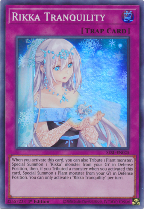 Rikka Tranquility [SESL-EN025] Super Rare 