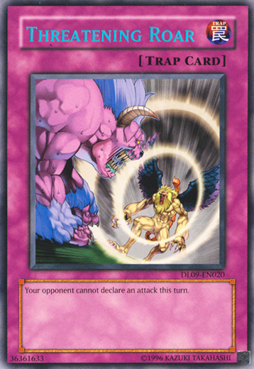Threatening Roar (Blue) [DL09-EN020] Rare 