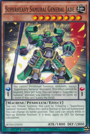Superheavy Samurai General Jade [BOSH-EN010] Common 